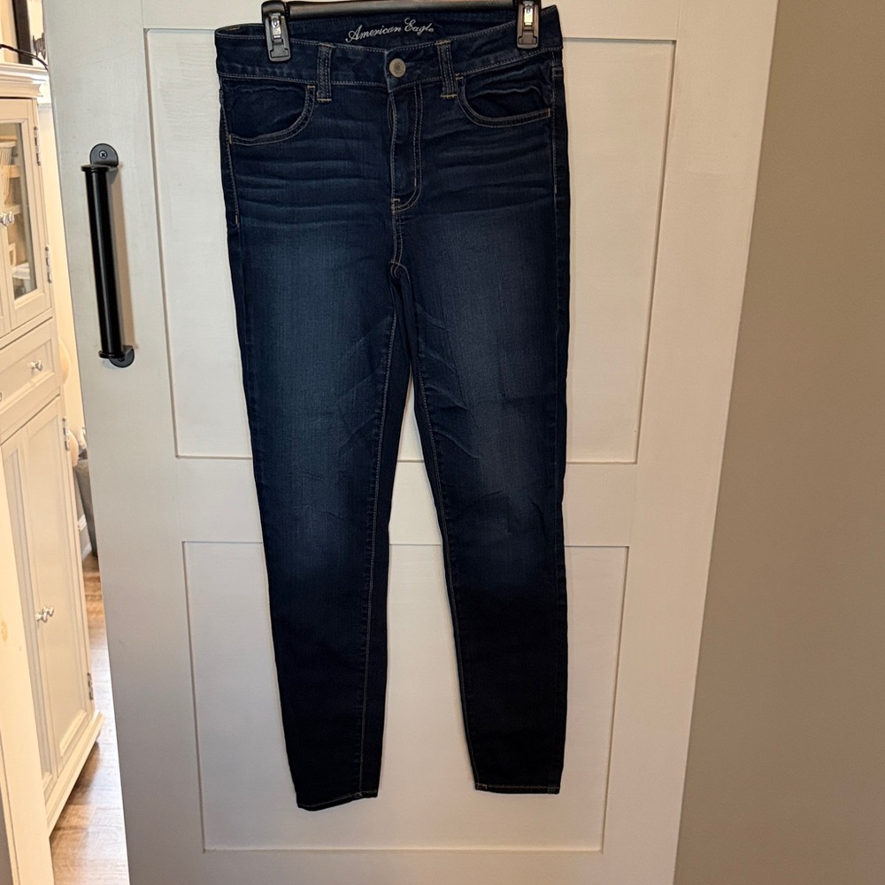 American Eagle Outfitters Women's Deep Indigo Skinny Jeans